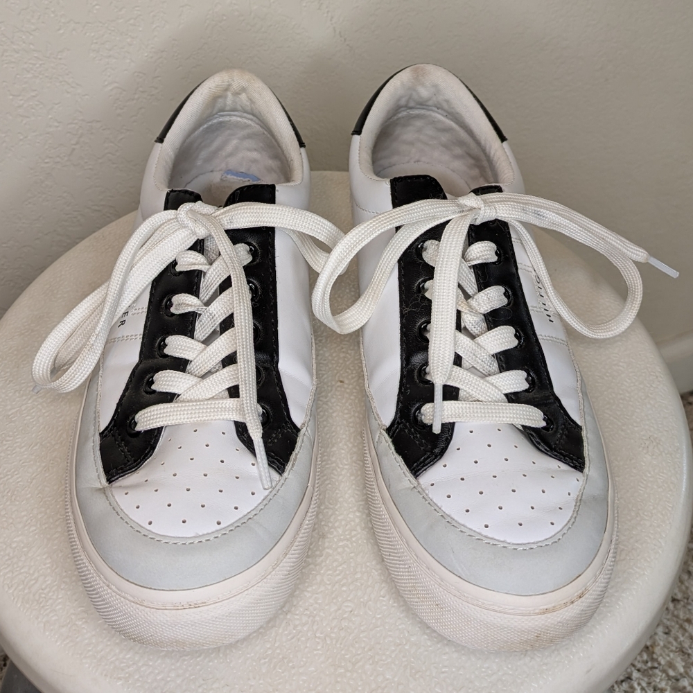 Tommy Hilfiger Black and White Casual Sneakers - Picture 2 of 8
